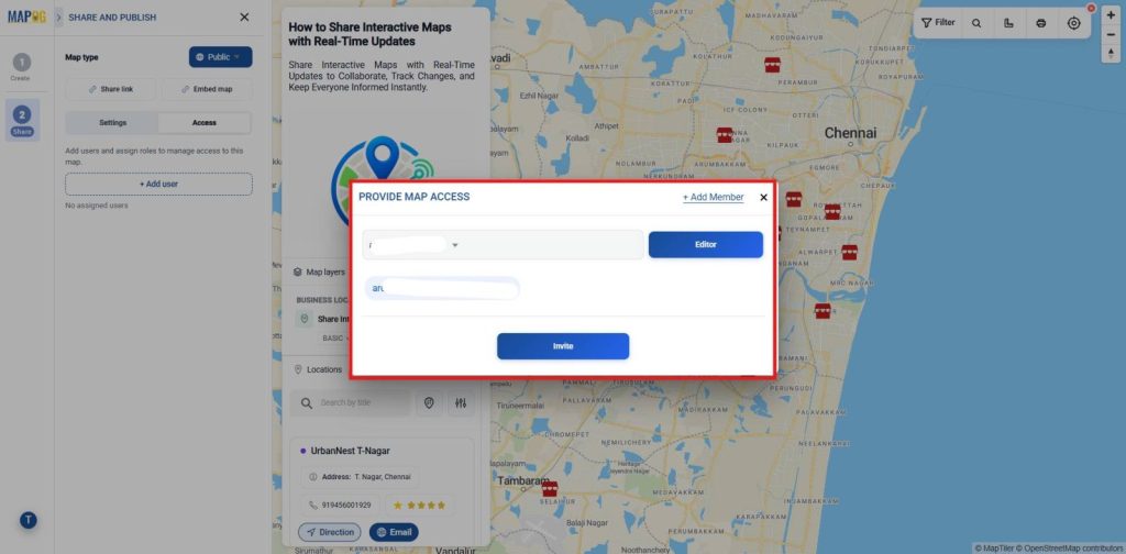 Provide Map Access for Real-Time Updates