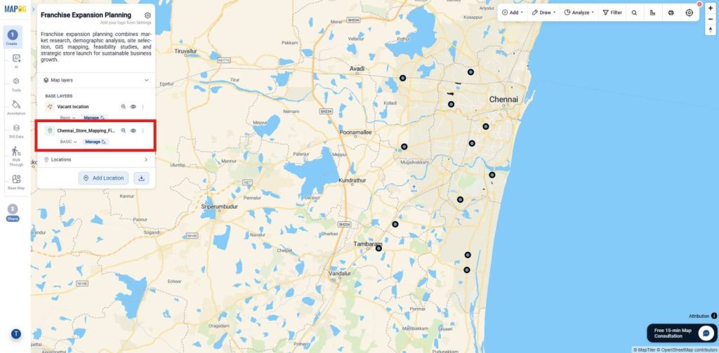 click Publish  to add them to your interactive map