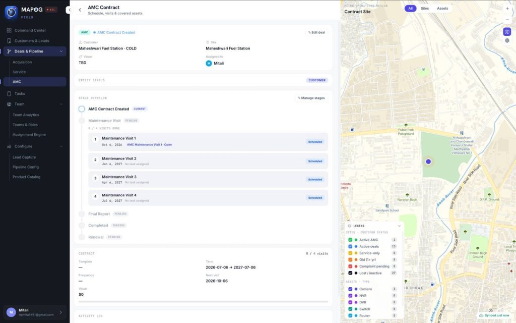 AMC Contract for Complete CCTV Business Workflow