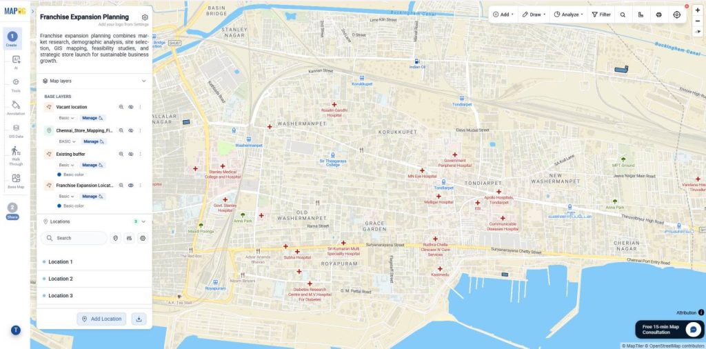 add for all the locations by Franchise Expansion Planning
