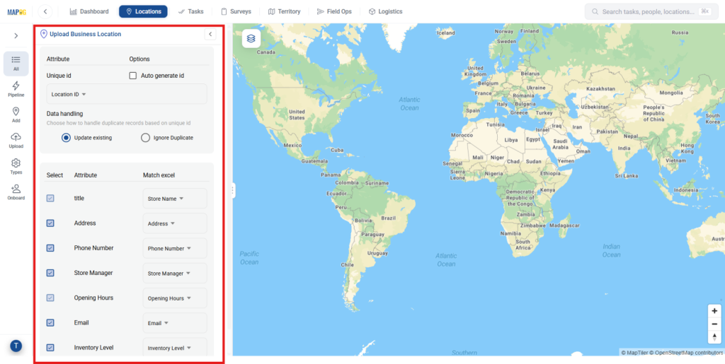Go to Uploads, select your template for Real-Time Updates