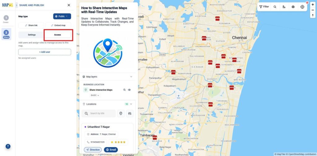 Access by adding users for Real-Time Updates