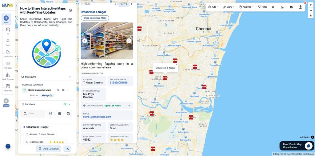 Share Interactive Maps for Real-Time Updates
