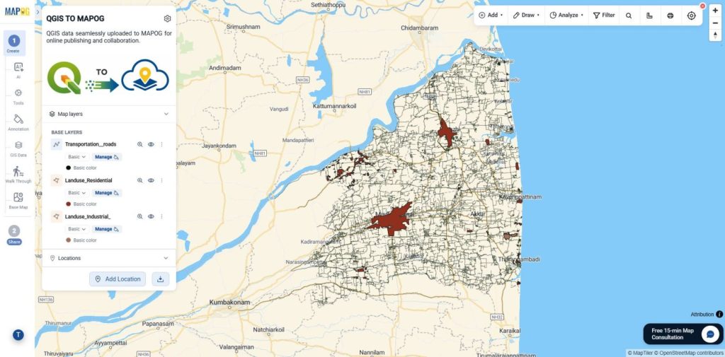 Publish QGIS Maps Online