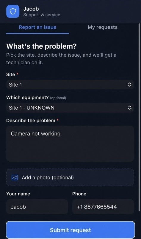 check through app for Complete CCTV Business Workflow