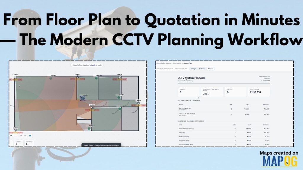 From Floor Plan to Quotation in Minutes — The Modern CCTV Planning Workflow