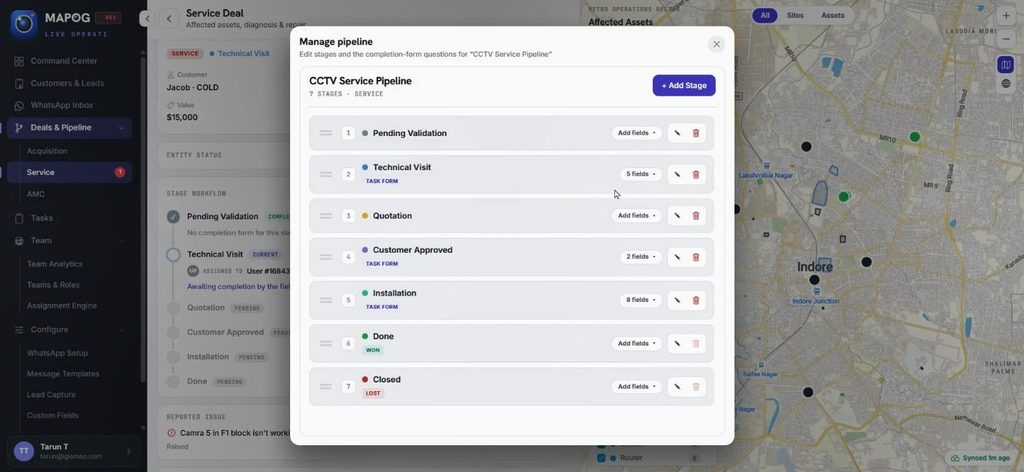 manage service request pipeline